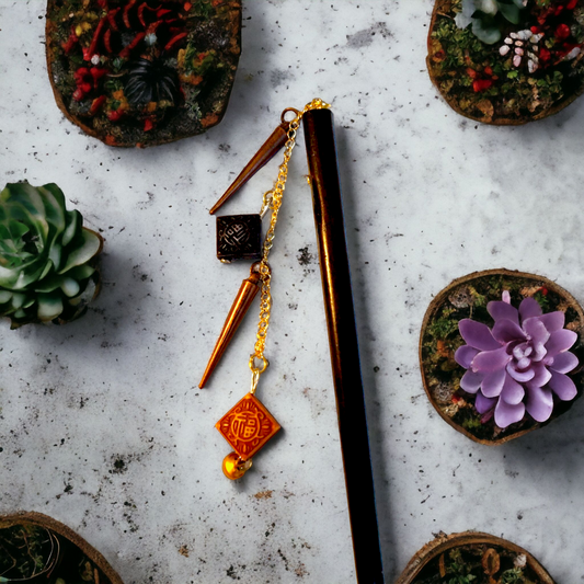 Earthy Rustic Fusion Hair Stick