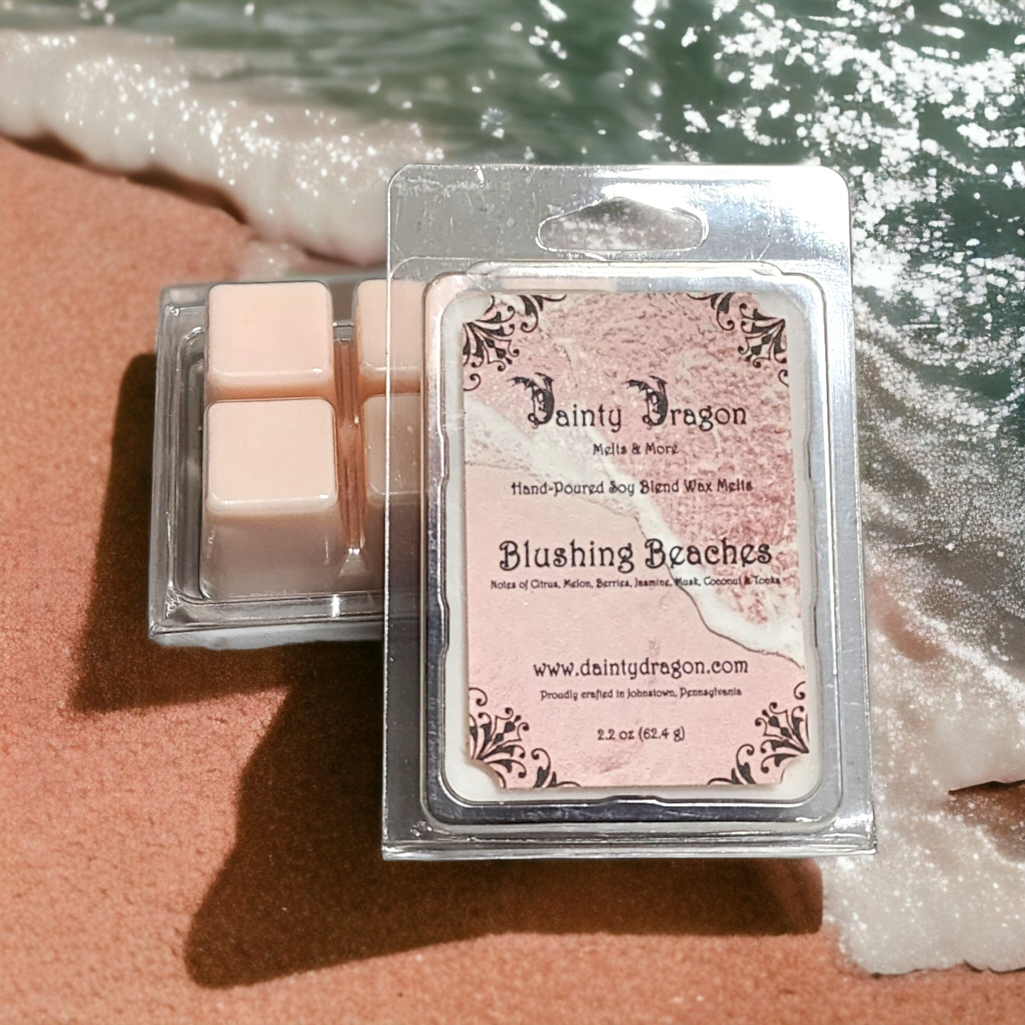 Blushing Beaches Wax Melt, 2.2 oz
