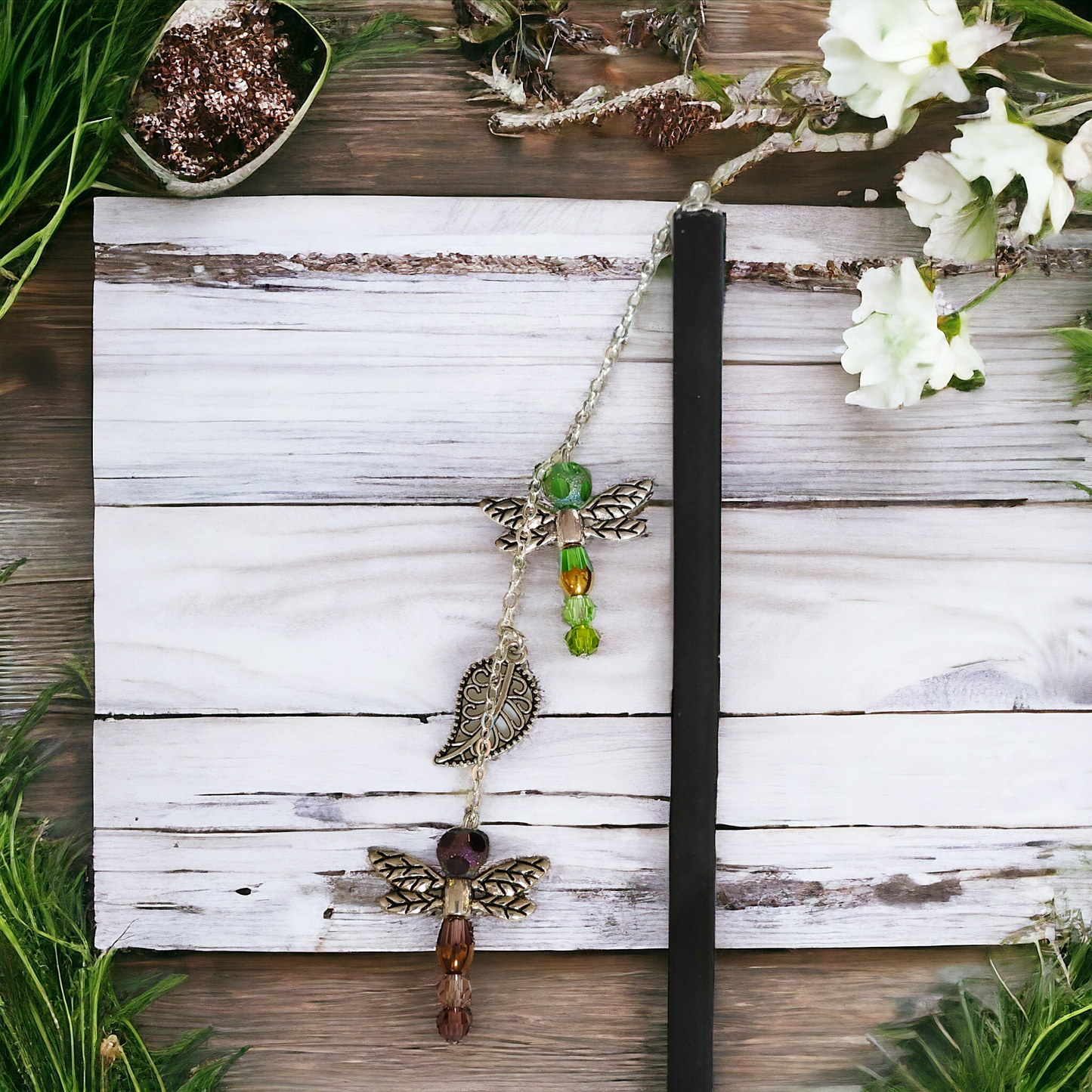 Double Dragonfly Delight Hair Stick