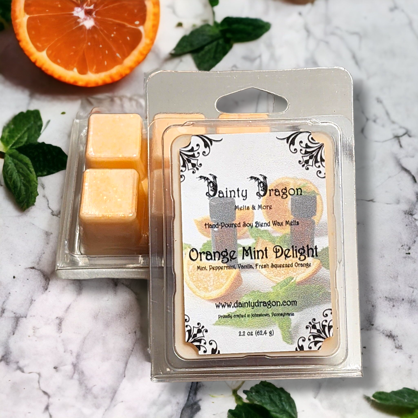 Orange Mint Delight Wax Melt, 2.2 oz
